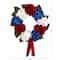 24" Red, White and Blue Hydrangea Wreath